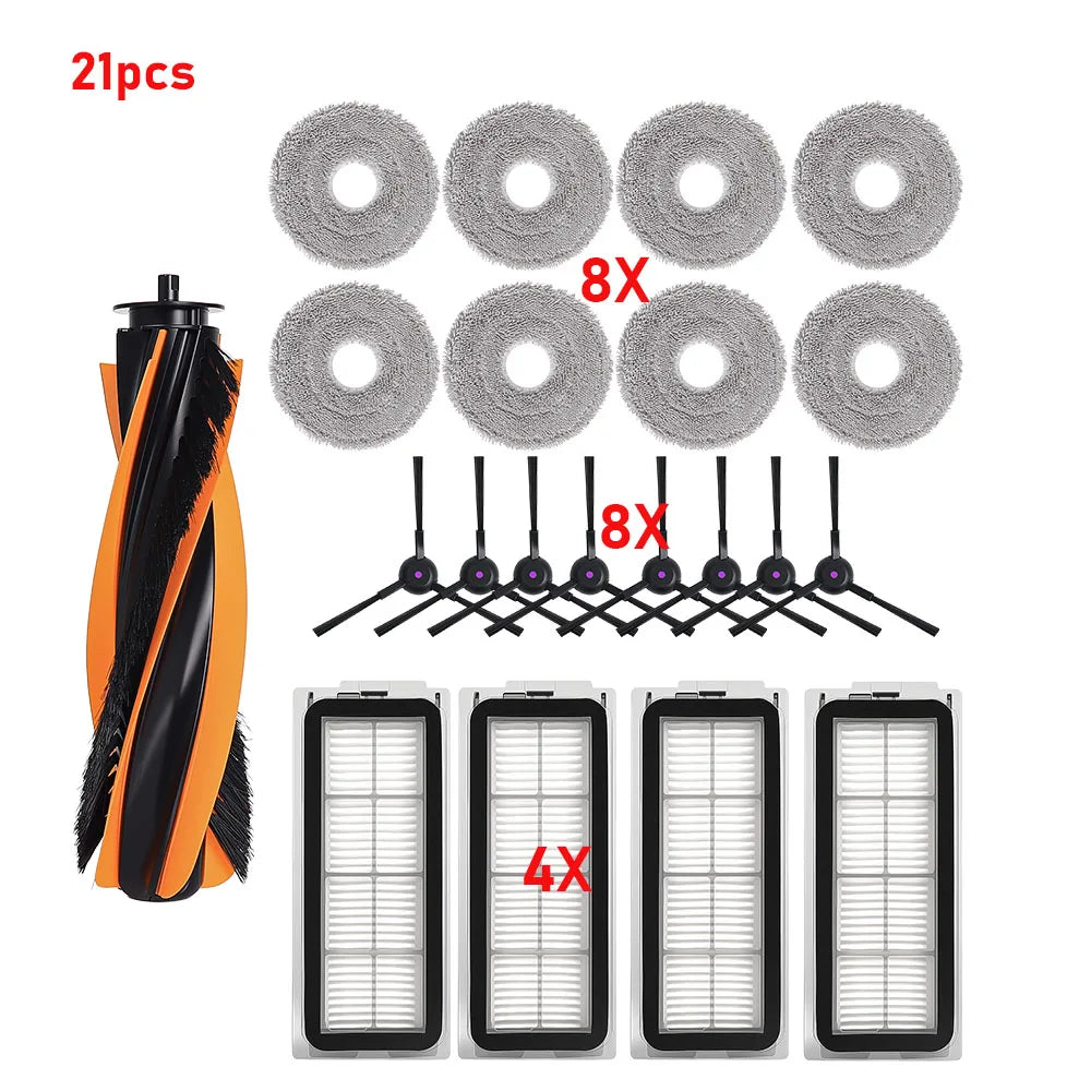 For JONR P20 PRO / T5 Pro Main Side Brush Hepa Filter Mop Cloth Dust Bag Easy Replace Full Cleaning Robot Vacuum Spare Part