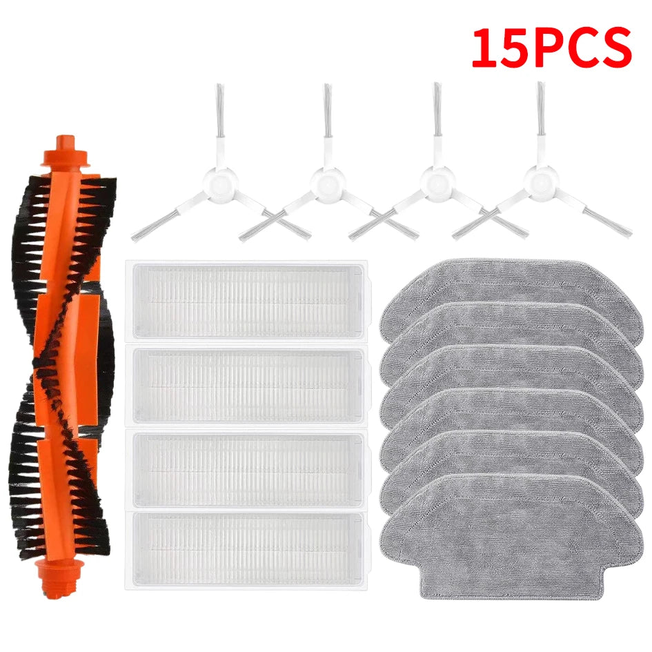 For Xiaomi Robot Vacuum S10 S12 T12 B106GL/ Mop 2S XMSTJQR2S / 3C B106CN Parts Accessories Main Side Brush Filter Mop