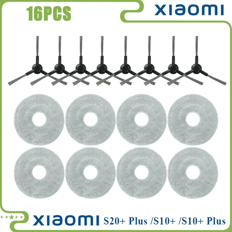 For Xiaomi Robot Vacuum S20+ Plus B108GL/ S10+ Plus B105 Parts Main Roller Side Brush Hepa Filter Mop Cloth Accessories