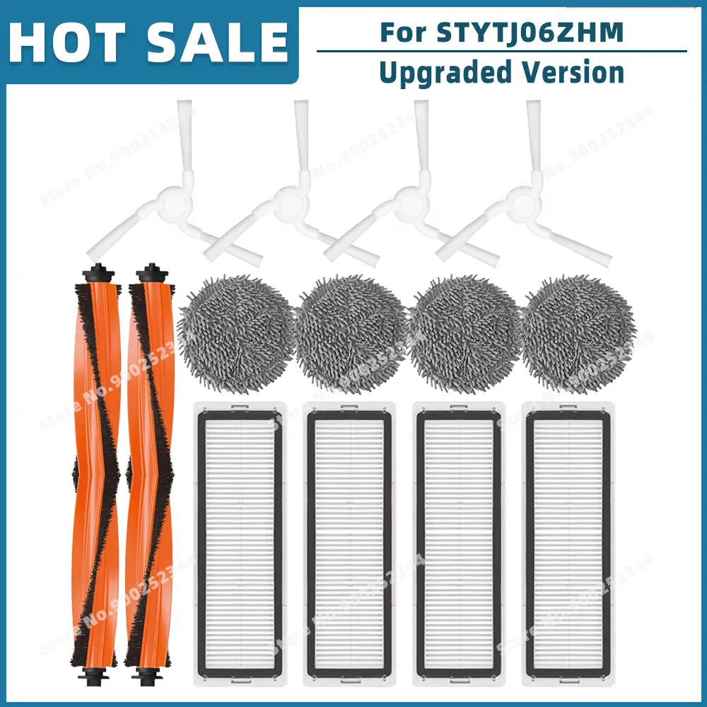 Compatible For Xiaomi Mijia Self-Cleaning Robot Vacuum Mop Pro STYTJ06ZHM Replacement Parts Main Side Brush Hepa Filter Mop Pad