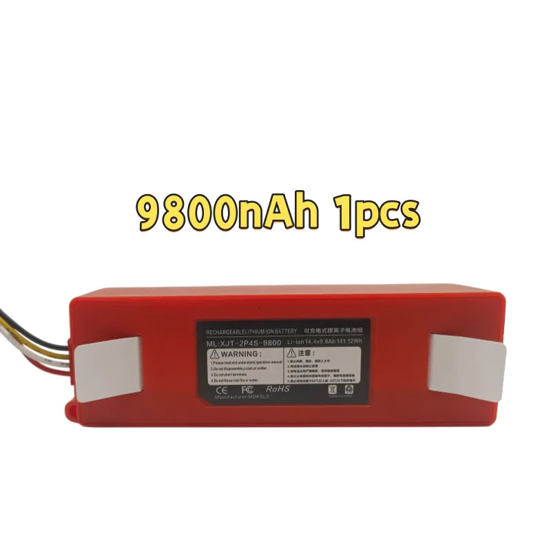 100% Original BRR-2P4S-5200S Robotic Vacuum Cleaner Replacement Battery For Xiaomi Roborock S55 S60 S65 S50 S51 S5 MAX S6 Parts