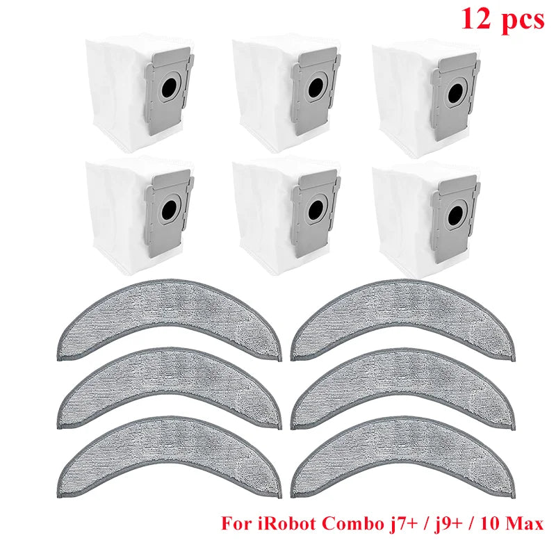 For IRobot Roomba Combo J7+ J9+ 10 Max Robot Vacuum Cleaner Part Main Side Brush HEPA Filter Mop Cloth Accessories Replacement
