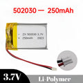 502030 Battery 3.7V 250mAh Lipo Polymer Rechargeable Li-ion 