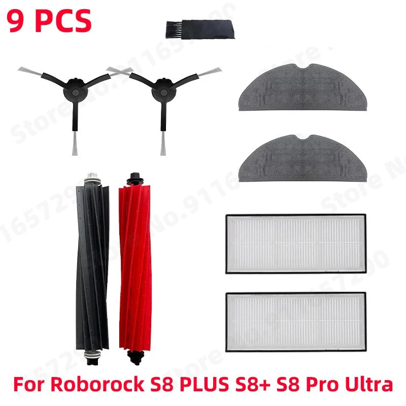Roborock S8 PLUS S8+ S8 Pro Ultra G20 Robot Vacuum Main Side Brush Mop Hepa Filter Dust Bag Cleaning Rolling Brush Accessories