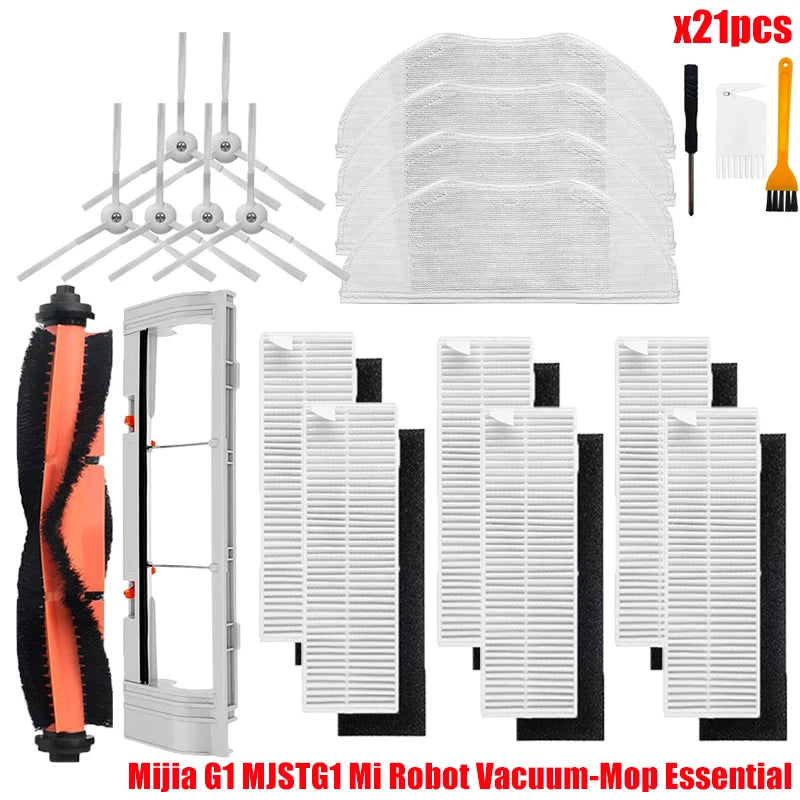 For Xiaomi Mijia G1 MJSTG1 Mi Robot Vacuum Mop Essential Vacuum Cleaner Side / Main Brush Cover Hepa Filter Mop Cloth Parts