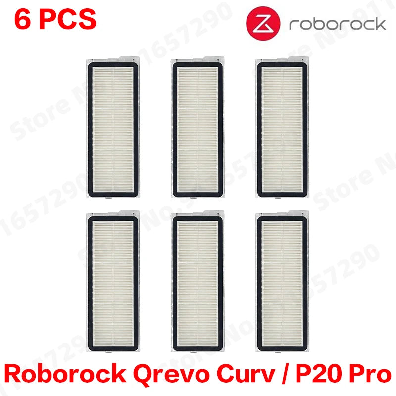 Roborock Qrevo Curv / P20 Pro Robot Vacuum Cleaner Hepa Filter Mop Cloth Dust Bag Accessories Replacement Parts