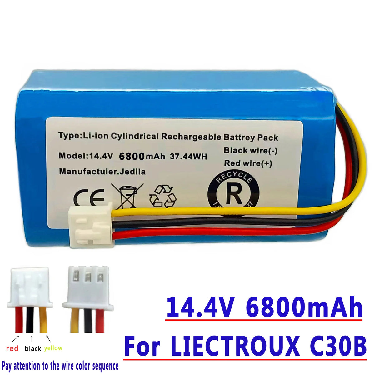 Jedila 14.8V (For C30B) High Capacity Original Battery for L