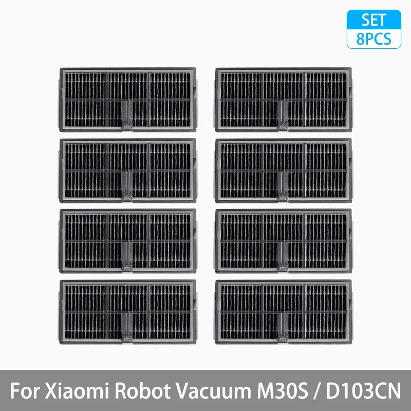 For Xiaomi Mijia M30S D103CN Robot Vacuum Cleaner Accessories Main Side Brush Hepa Filter Mop Cloth Dust Bag Replacement Spare