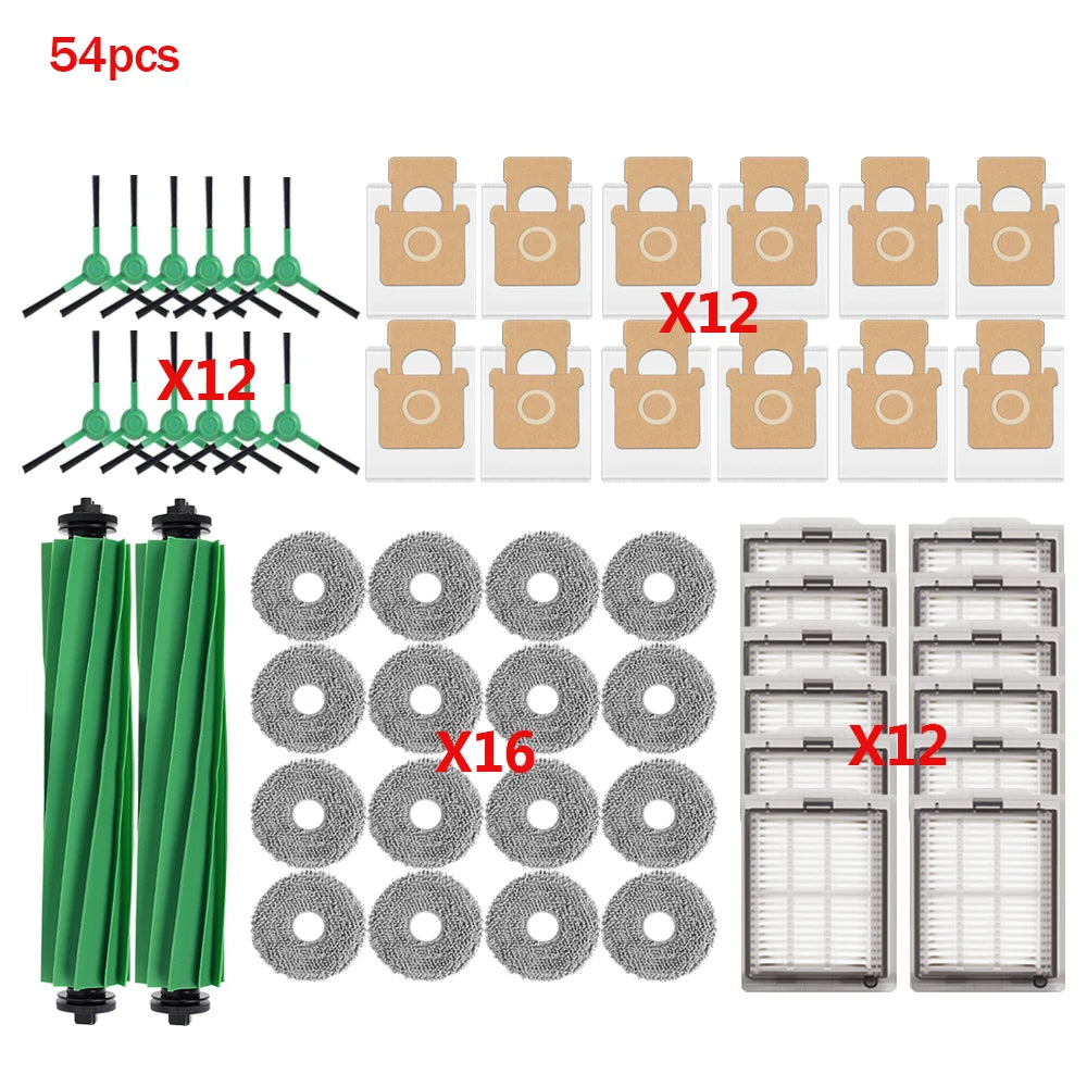 For IRobot Roomba Plus 505 Combo Plus 405 Combo Main Roller Brush Dust Bag Side Brush Mop Pads HEPA Filter Robot Vacuum Parts