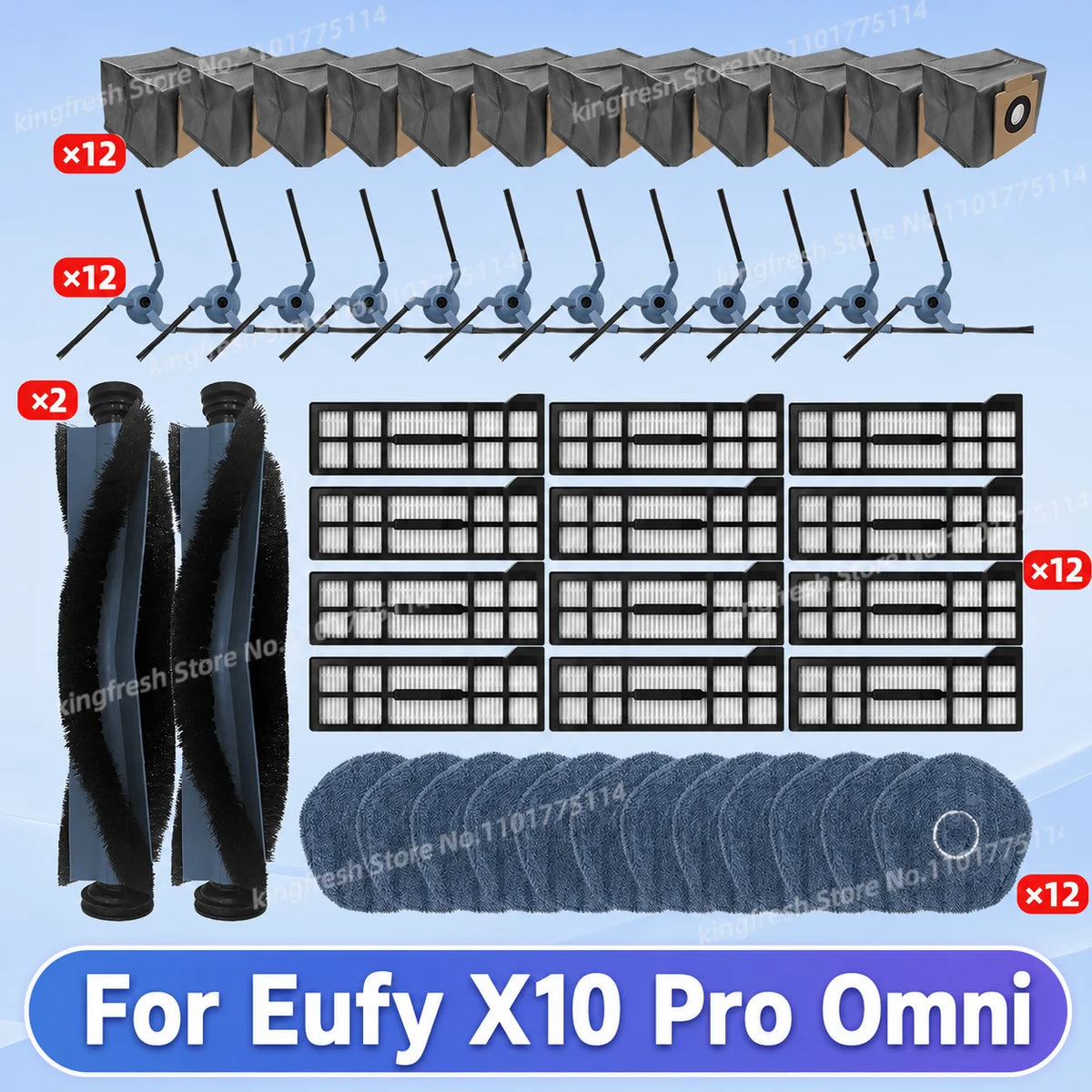 Fit For Eufy X10 Pro Omni T2351 Robot Vacuum Replacement Par