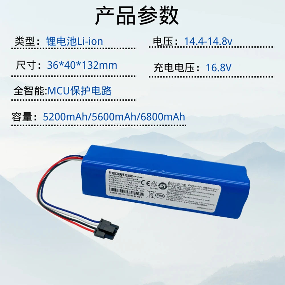 14.4v/14.8v 5200mAh 100% New Rechargeable Li-ion Battery for