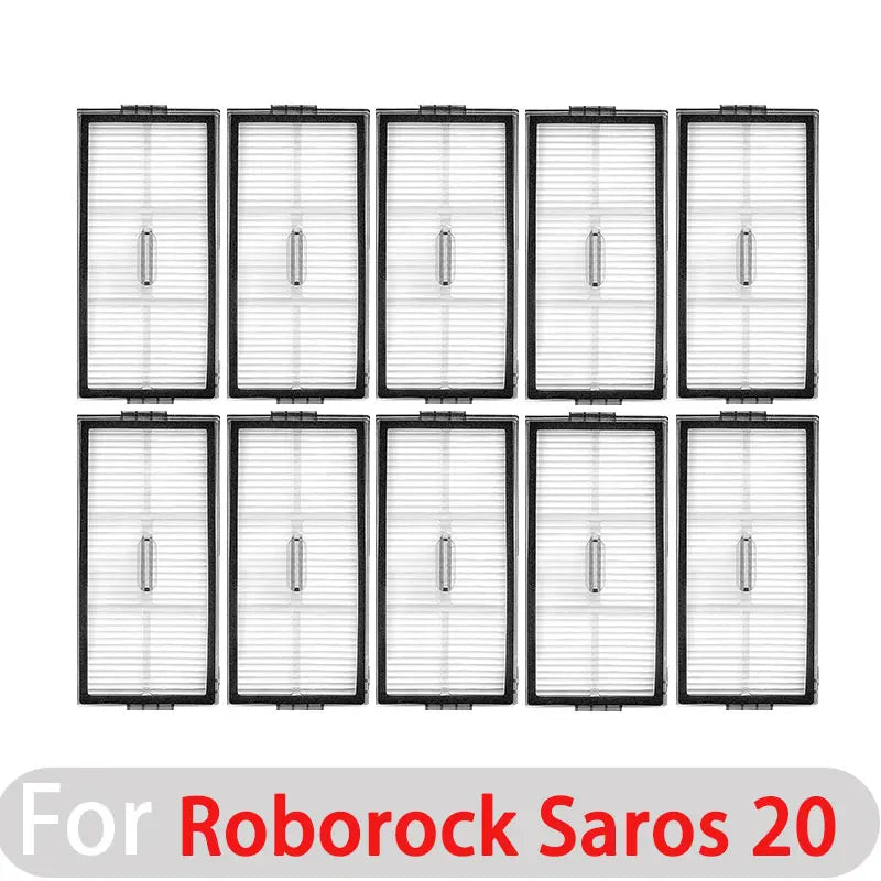Roborock Saros 20 Robot Vacuum Cleaner Accessories Main Side Brush Mop Cloth Hepa Filter Dust Bag Replacement Spare Parts