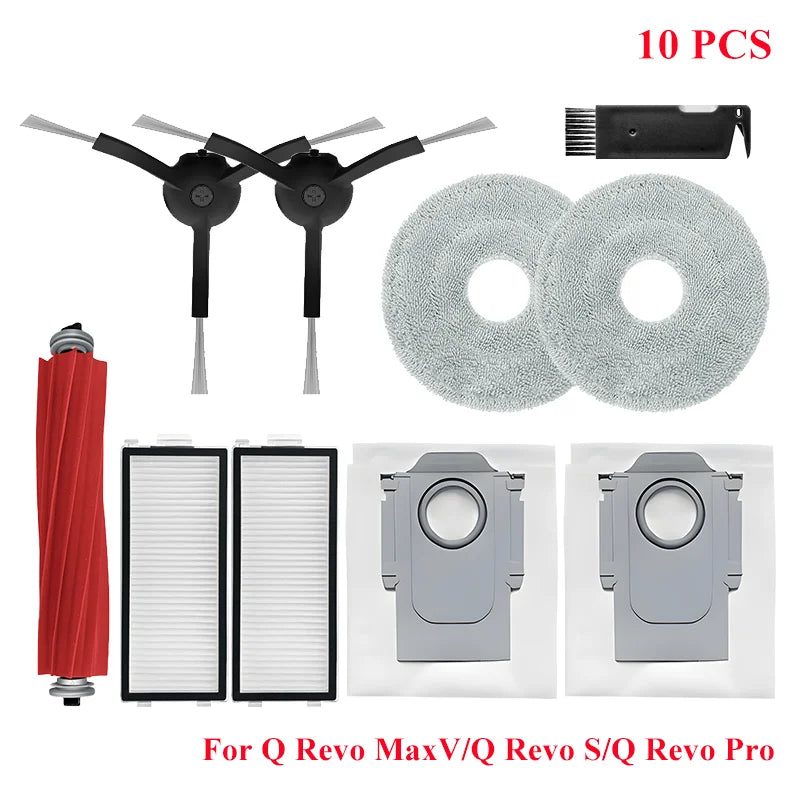 Accessories For Roborock Q Revo MaxV/Q Revo S/Q Revo Pro Vacuum Cleaner Part Main Brush Mop Cloth Dust Bag Mopping Cloth Pad