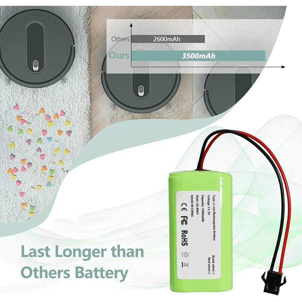 Replacement Battery for Vactidy T6 T7 T8 Robot Vacuum Cleane