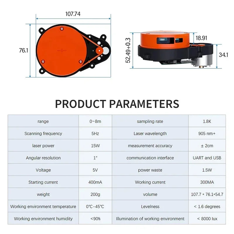 Original Laser Distance Sensor for Roborock S50/ S6/ S5Max/ 