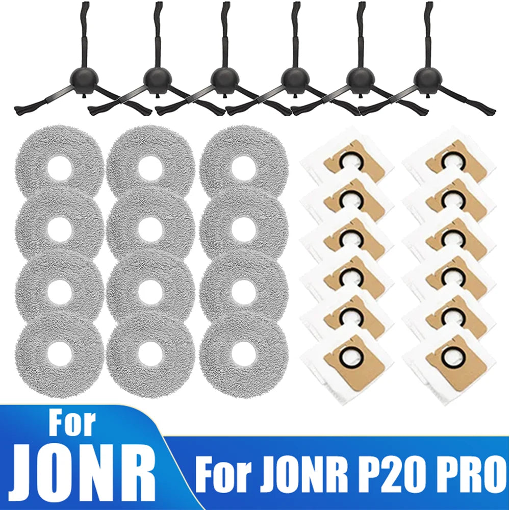For JONR P20 PRO Vacuum Robot Accessories Side Brush Mop Clo