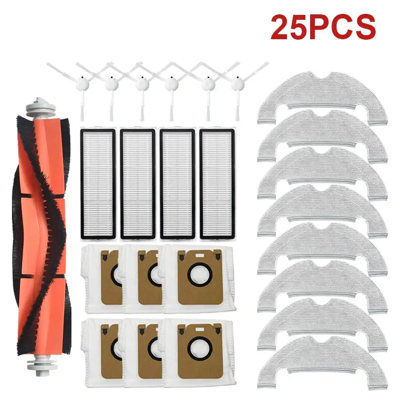 Accessories Dreame Bot D10 Plus RLS3D Robot Vacuum Cleaner Hepa Filter Mop Main Side Brush Dust Bag Replacement Parts