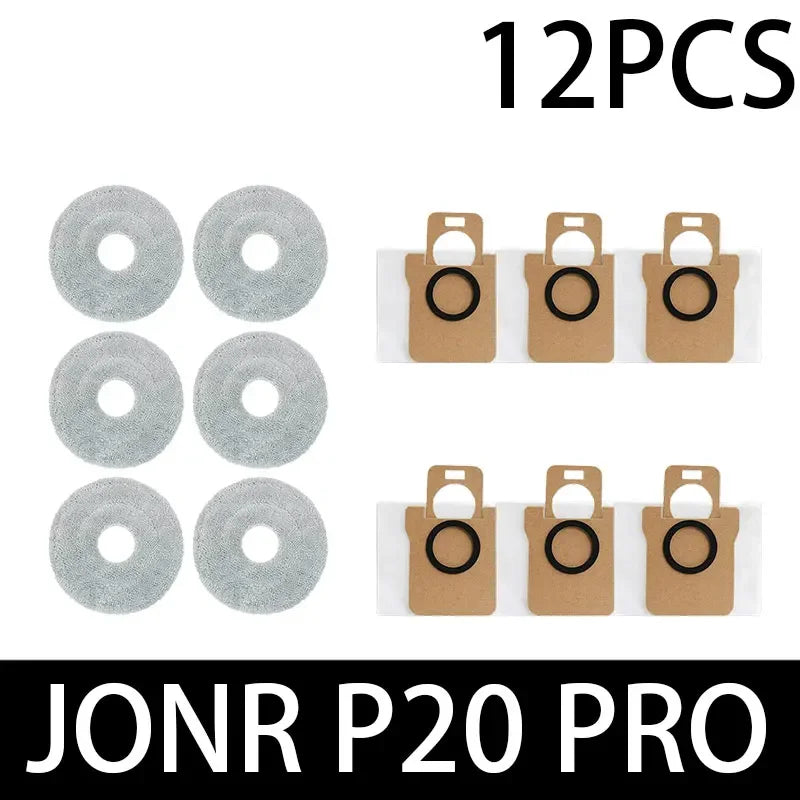 for Jonr P20 Pro T5 Pro Robot Vacuum Cleaner Accessories Main Side Brush HEPA Filter Mop Cloth Replacement Home Cleaning