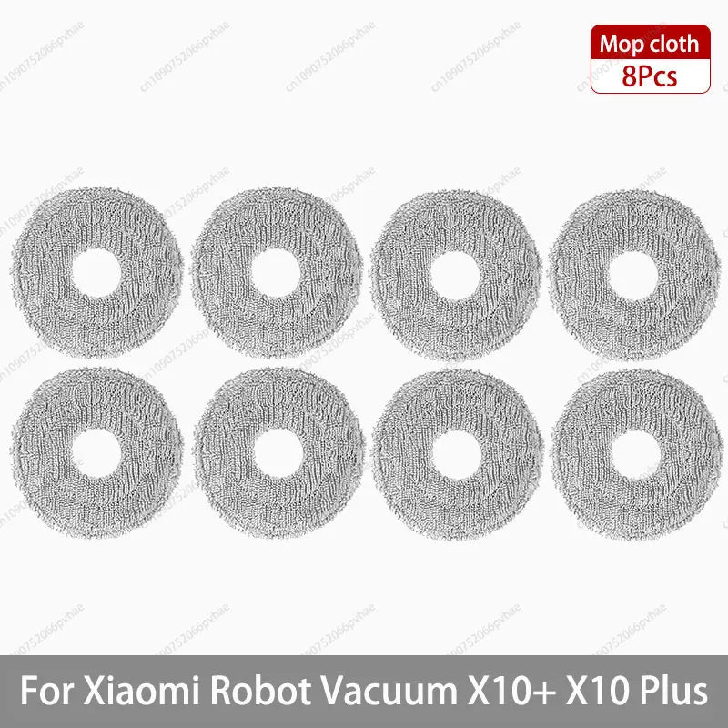 For Xiaomi Robot Vacuum X10+ / X10 Plus Parts Accessories Main Brush Side Brush Hepa Filter Mop Cloth Dust Bag Replacement Spare