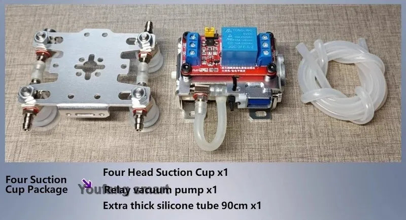 New Large Manipulator Relay Control Suction Cup Robot Arm Vacuum Pump Suction Cup Robotic Claw Gripper for Arduino Robot DIY Kit