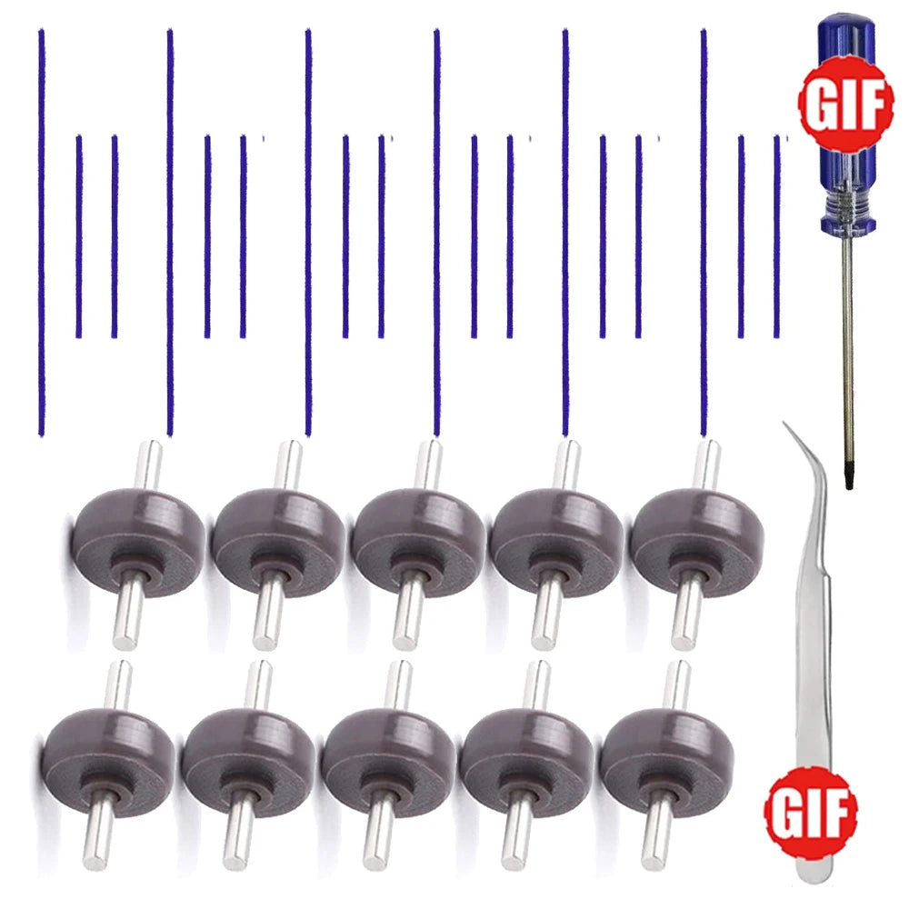 FOR DYSON V6 V7 V8 V10 V11 Direct Drive Head Soleplate Wheels SPS Replacement Set Non-Soft Roller With Cleaning Tweezers