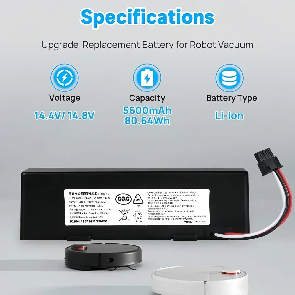 Original STYTJ02YM Battery 14.8V for Xiaomi Mop Pro P 2S S12