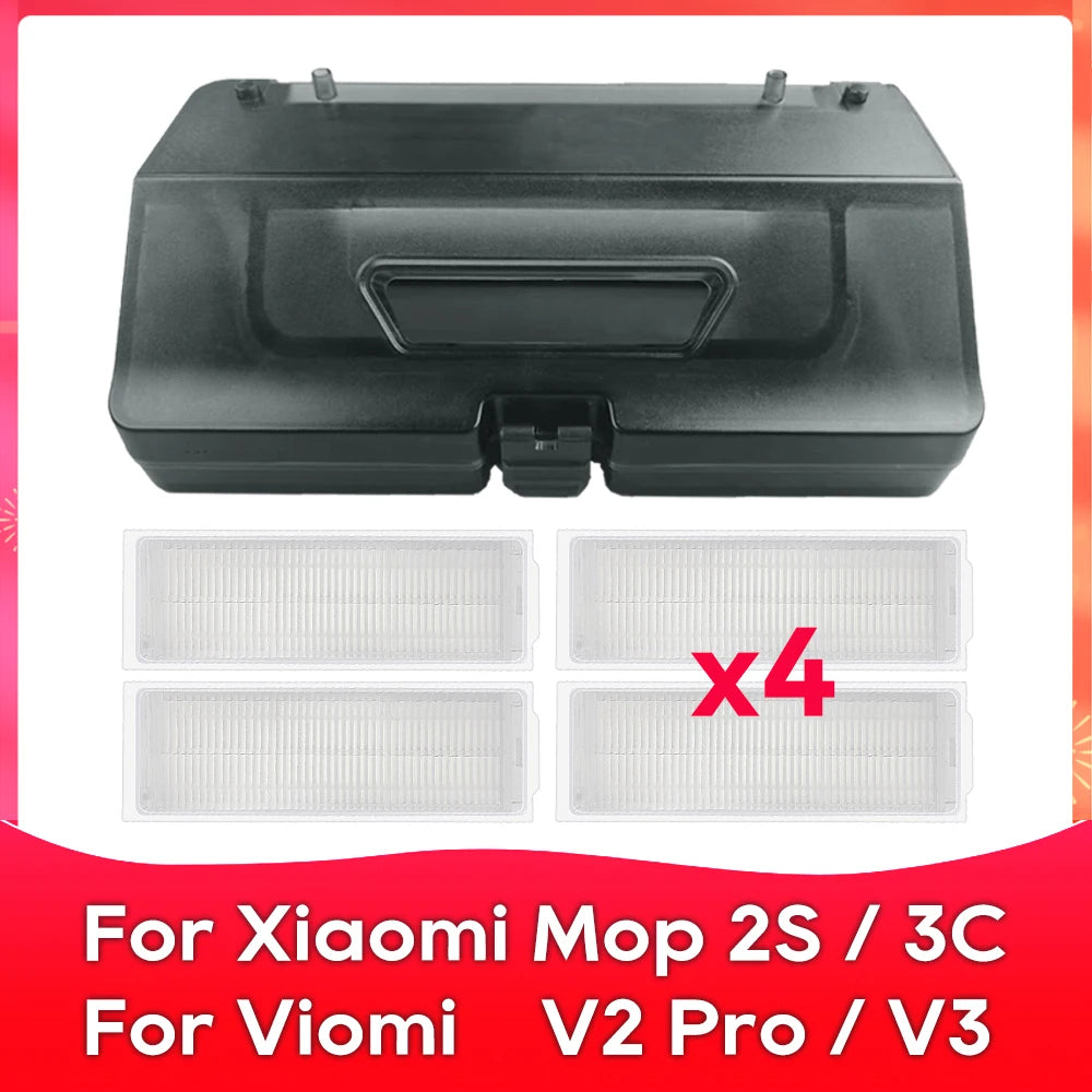 2 in 1 Water Tank Dust Box Fit For ( XiaoMi Mijia Mop 2S Mop