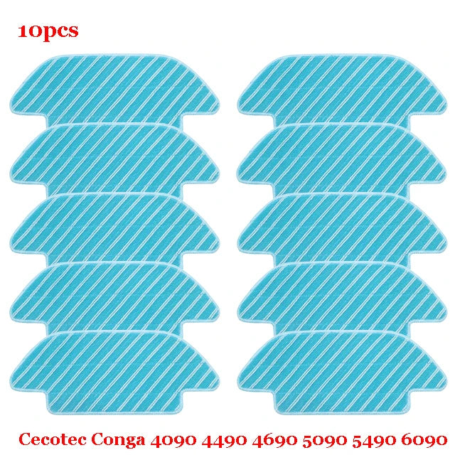 For Cecotec Conga 4090 4490 4690 5090 5490 6090 Robot Vacuum Cleaner Side / Soft Roller Brush Mop Cloth Rags Wheel Accessories