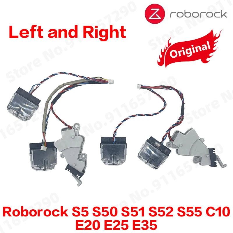 Original Roborock S5 S50 S51 S52 S55 C10 E20 E25 E35 Cliff Sensor Spare Parts Left and Right Cliff Harness Assembly Accessories