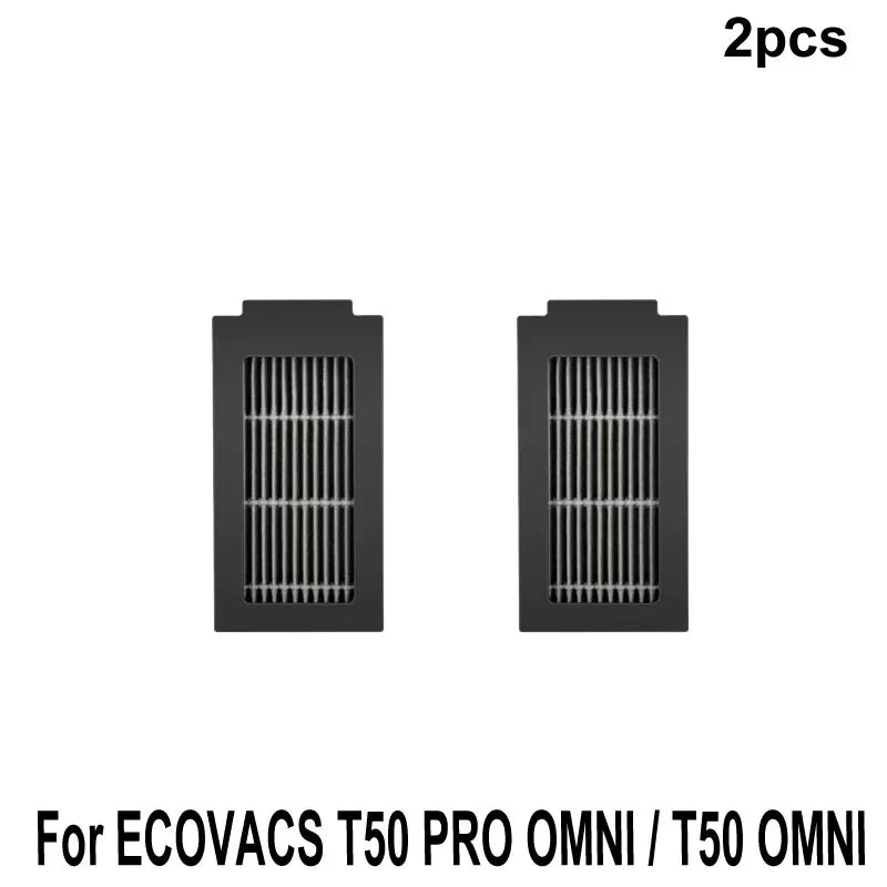 ECOVACS T50 PRO OMNI / T50 OMNI Accessories Main Side Brushes Mop Cloths HEPA Filters Dust Bags Robot Vacuum Spare Parts
