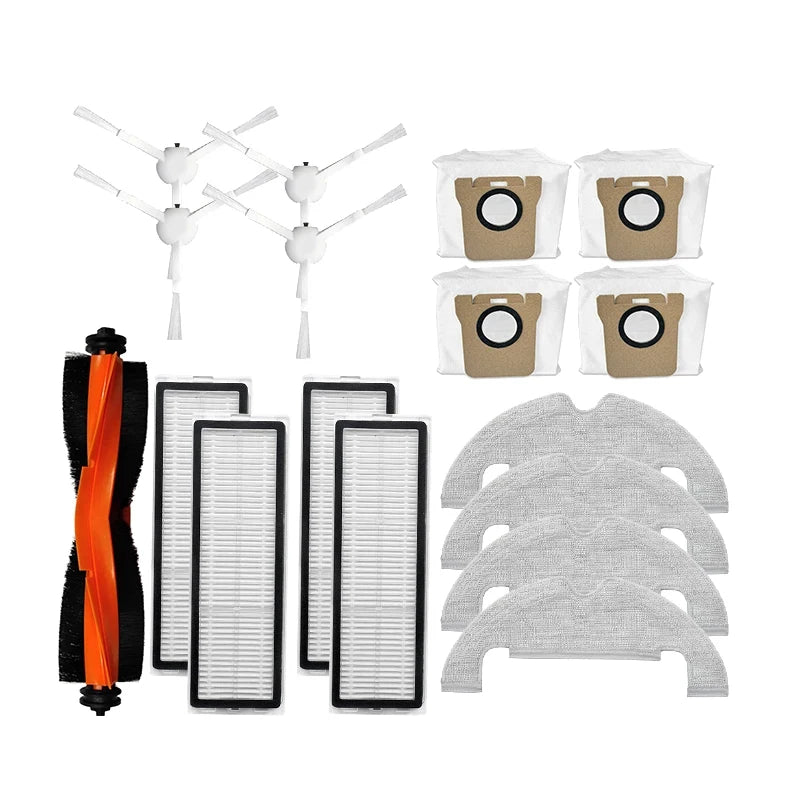 Accessories For Xiaomi Robot Vacuum X10 Robot Vacuum Cleaner Parts Replacement Main Side Brush Hepa Filter Mop Cloth Dust Bag