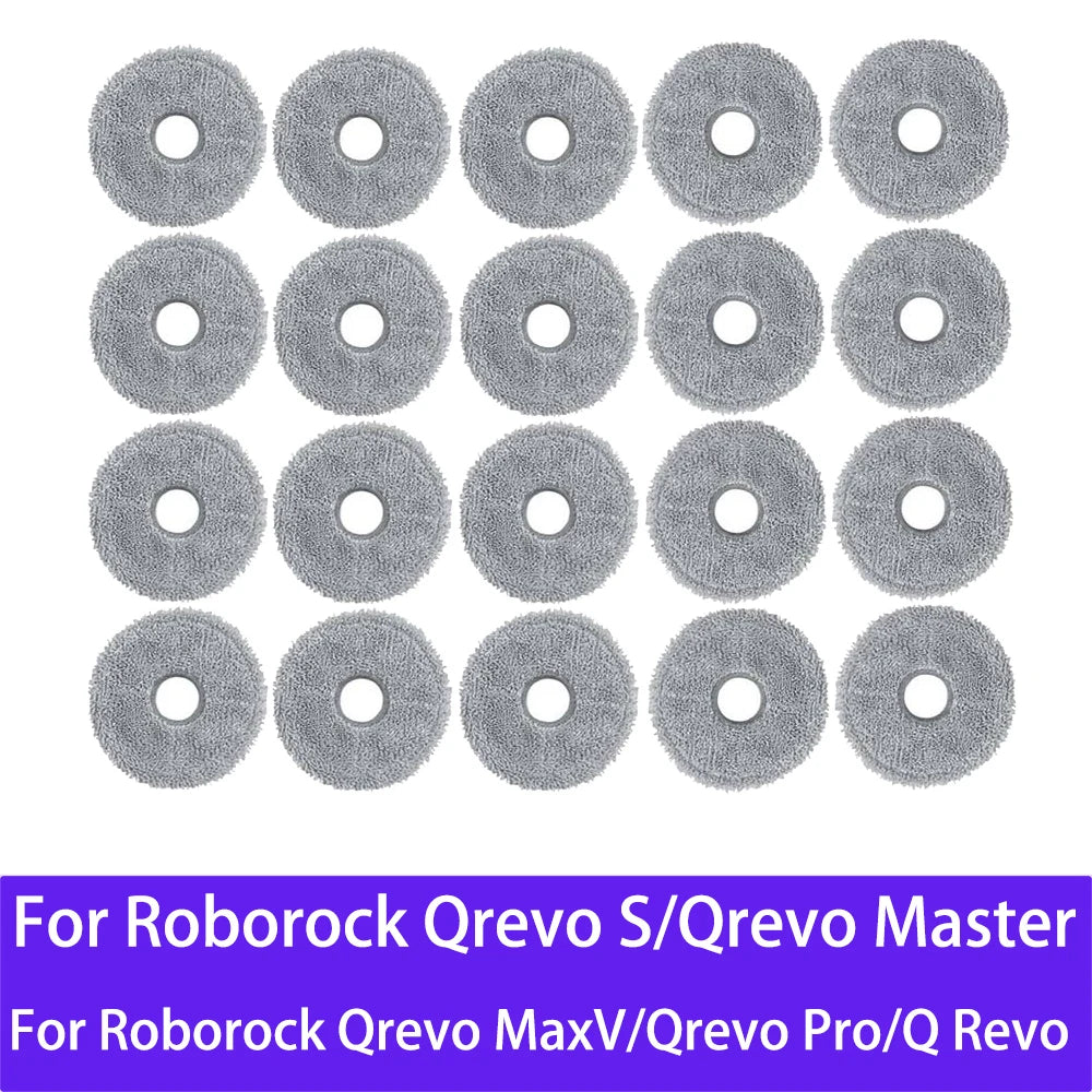 Mop Cloths For Roborock Qrevo Master/Qrevo Slim / V20 / P10S
