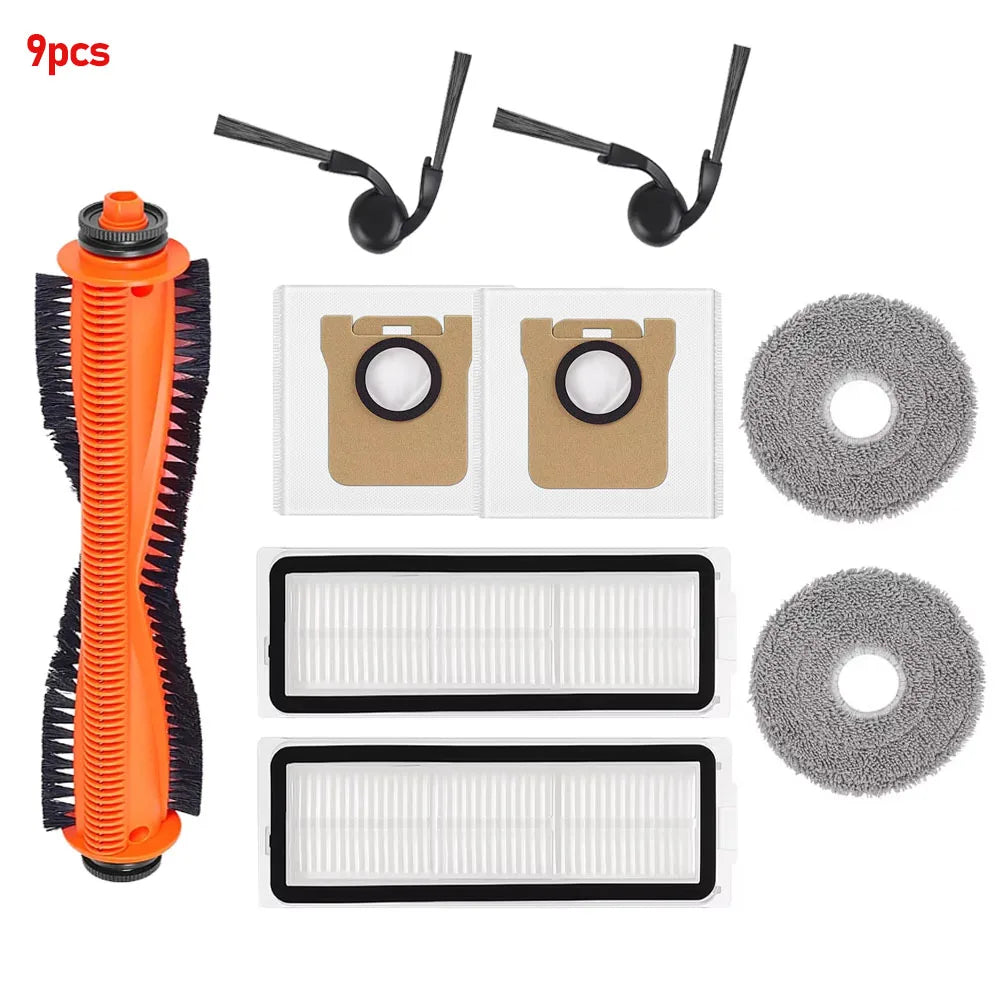 Mop Cloth Dust Bags Fit For Xiaomi 5 Pro/OV21CN Robot Vacuum Hepa Filter Side Brush Main Brush Dust Bag Filters Replacement Part