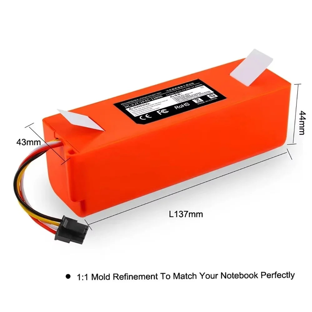 14.4V 12800mAh Replacement Battery for Xiaomi Roborock S55 S
