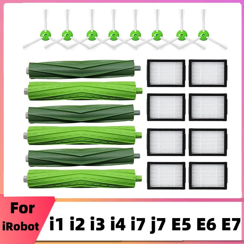 Hepa Filter Side Brush Replacement Parts for iRobot Roomba E