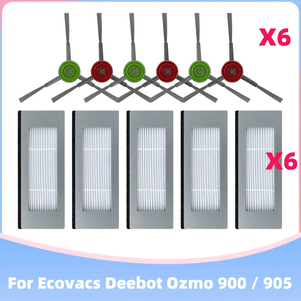 For Ecovacs Debot OZMO 900 / DN55 / 905 Robot Vacuum Cleaner Accessory Replacement Roller Main Side Brush Hepa Filter Mop Cloths