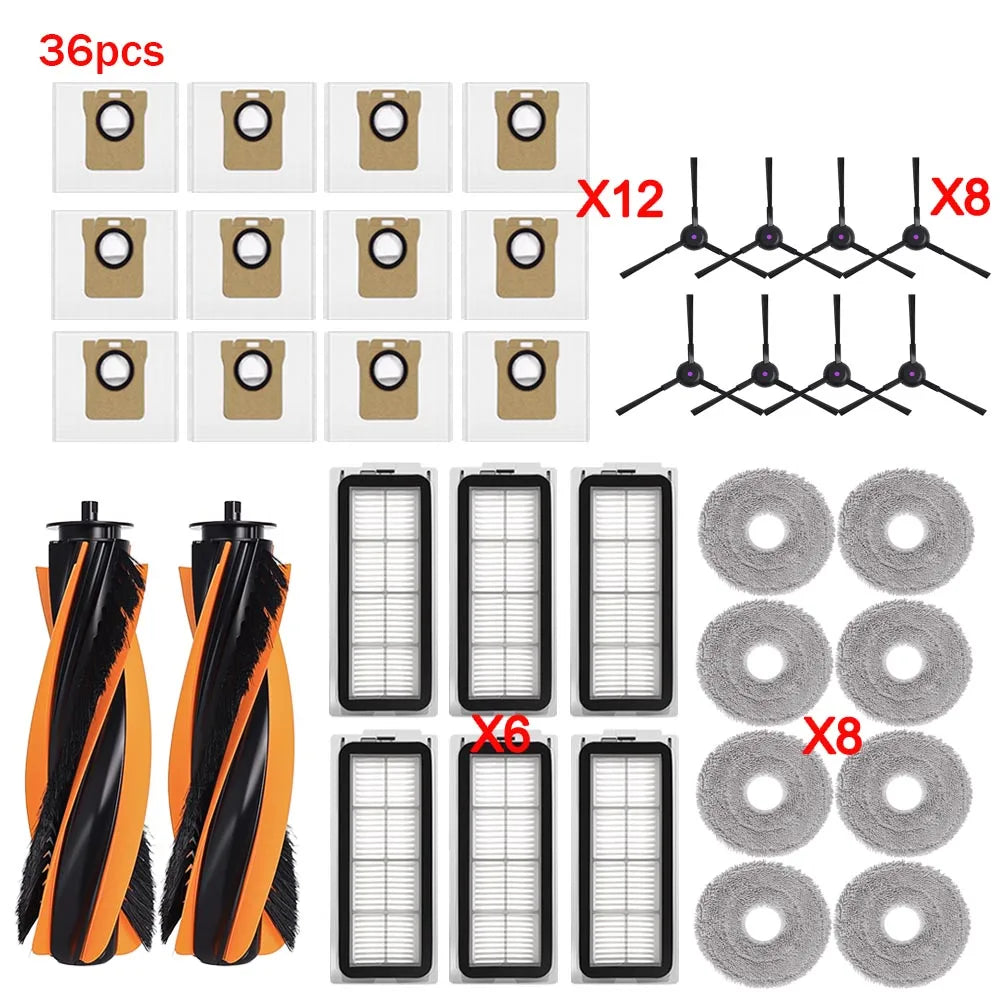 Replacement Accessories Kit For JONR P20 PRO / T5 Pro Robot Vacuum Cleaner Main Side Brush Filter Mop Cloth Dust Bag Spare Parts
