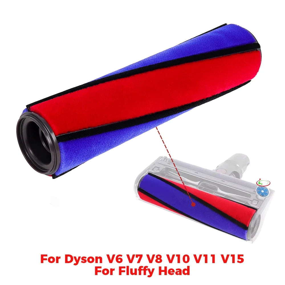 Soft Velvet Roller Brush For Dyson V6 V7 V8 V10 V11 Vacuum B
