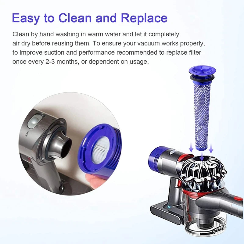 HEPA Filter for Dyson V8 V7 Accessories Robot Vacuum Cleaner