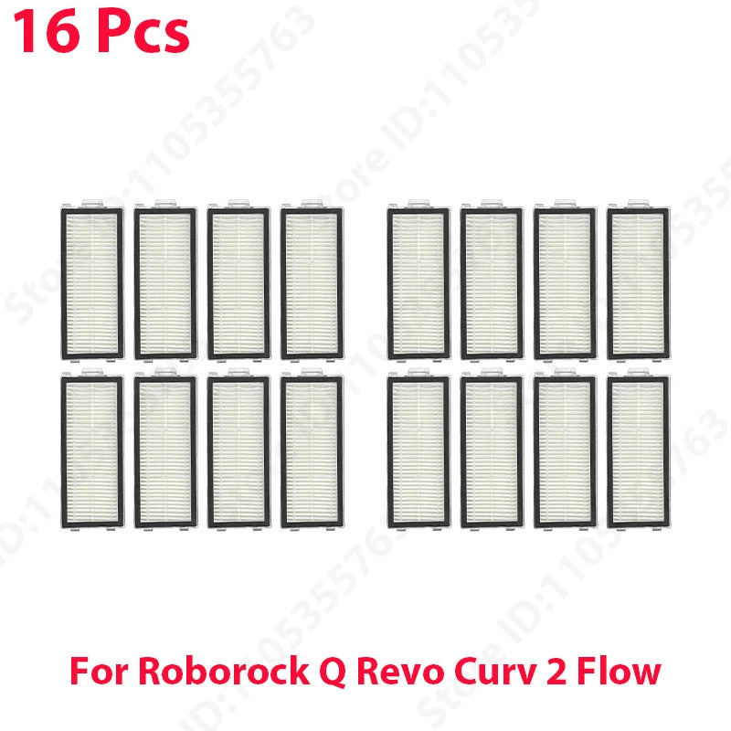 Original Roborock Q Revo Curv 2 Flow Filter Main / Side Brush Roller Mop Dust Bag Robot Vacuum Cleaner Parts
