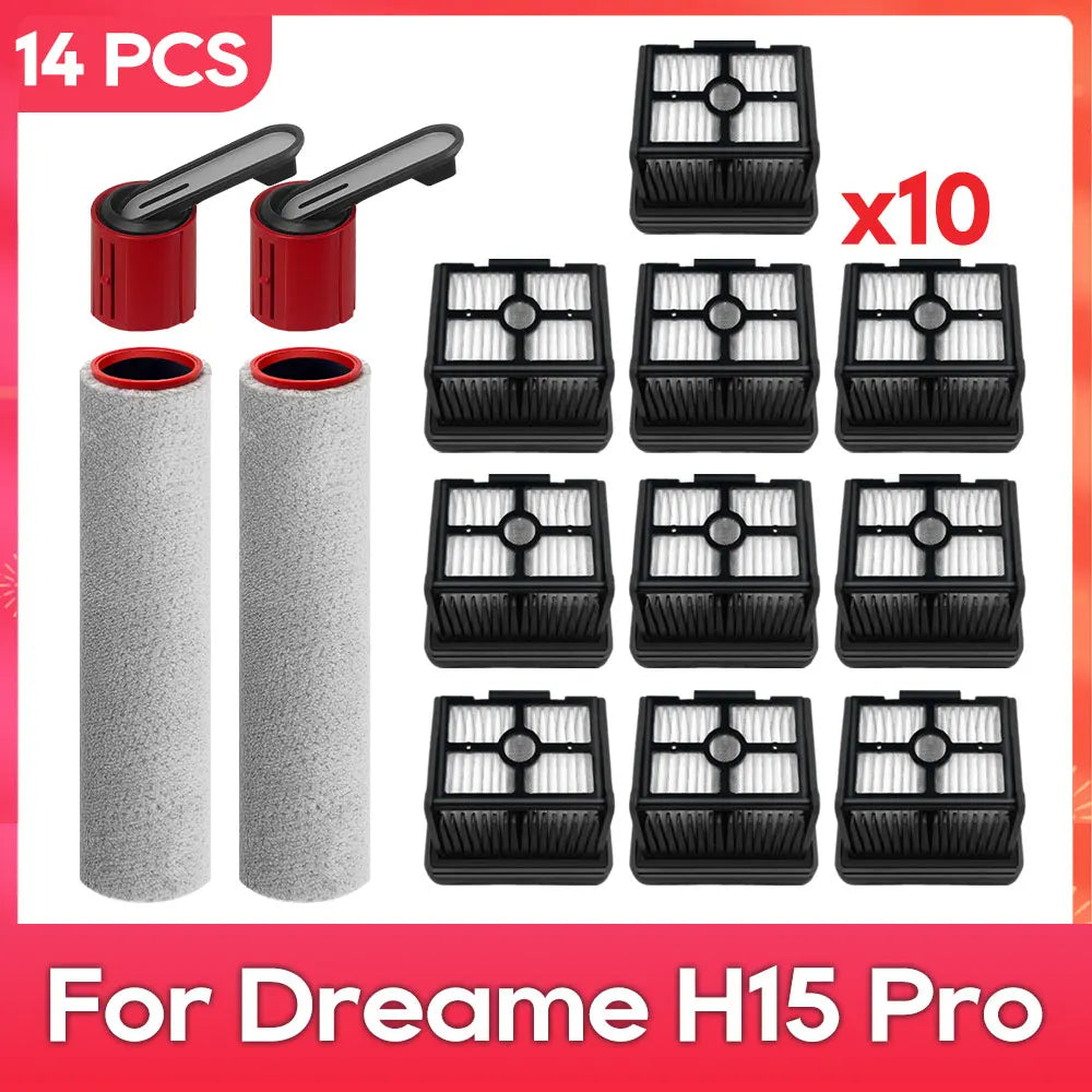 Fit For ( Dreame H15 Pro / HHR46A / H12 Pro Flex Reach ) Part Accessories Brush Filter Robot Vacuum Cleaner Kit