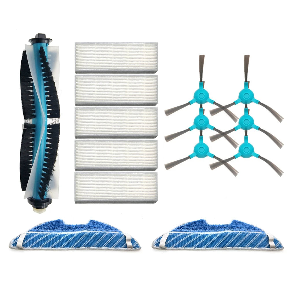 Main Roller Side Brush Hepa Air Filter Mop Cloth Replacement