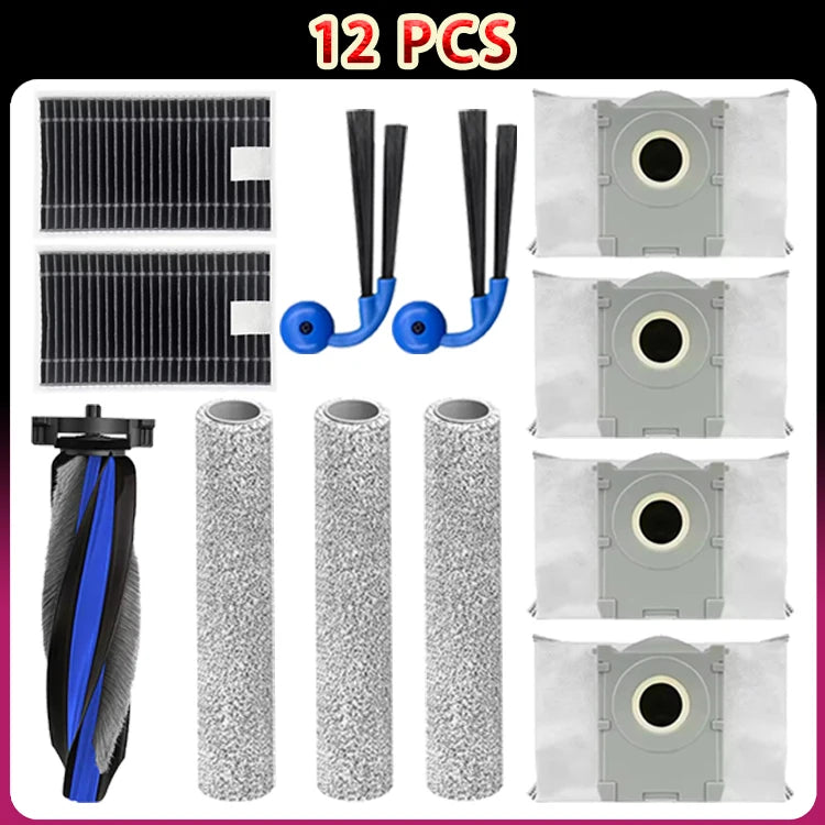 For Ecovacs Deebot T90 Pro Omni/T90 Omni Robot Vacuum Accessories Main Side Brush Filter Roller Mop Dust Bags Replacement Parts