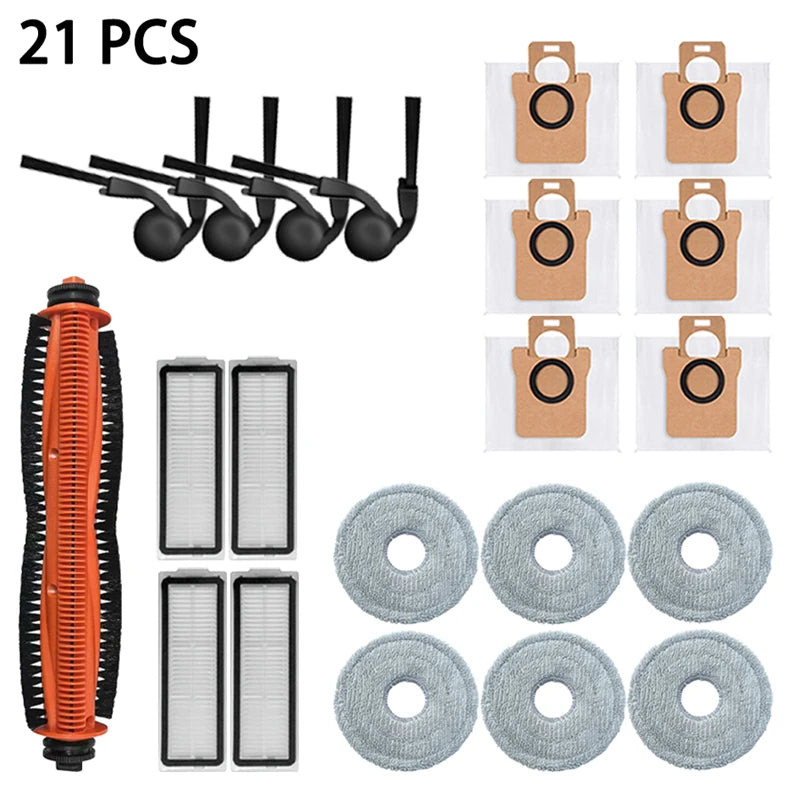 For Xiaomi Robot Vacuum 5 Pro / OV21GL Cleaner Accessories Main Brush Side Brush Hepa Filter Mop Cloth Dust Bag Parts Spare