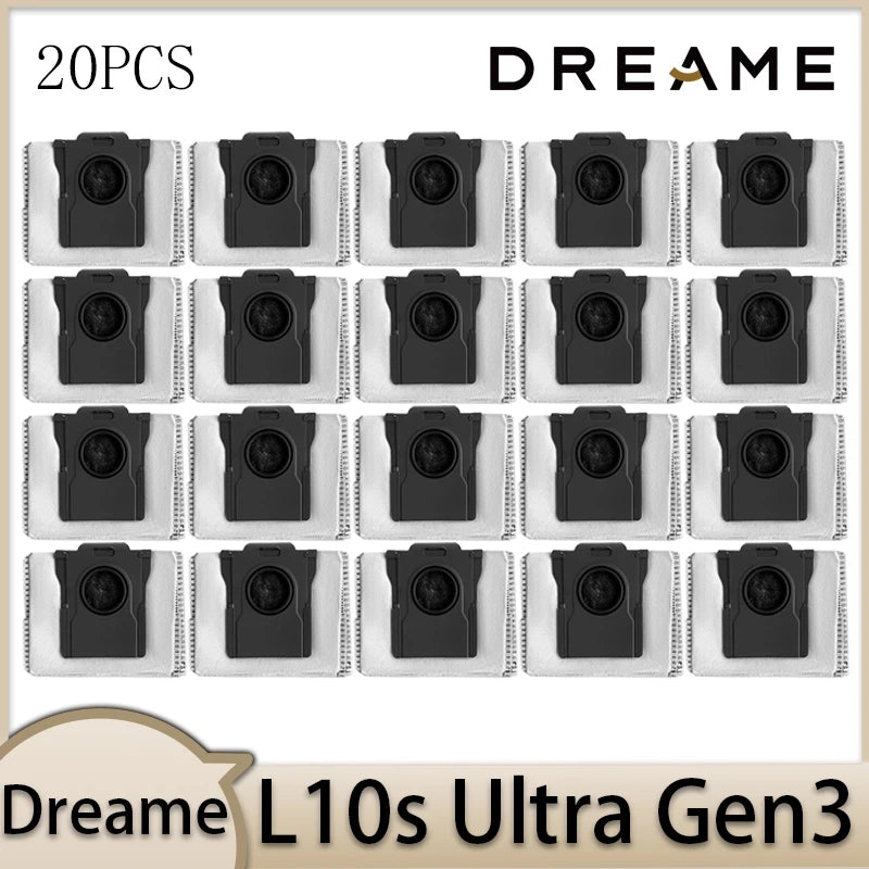 Dreame L10s Ultra Gen3 Robot Vacuum Cleaner Accessories Main Brush Side Brush HEPA Filter Mop Cloths Dust Bag Par