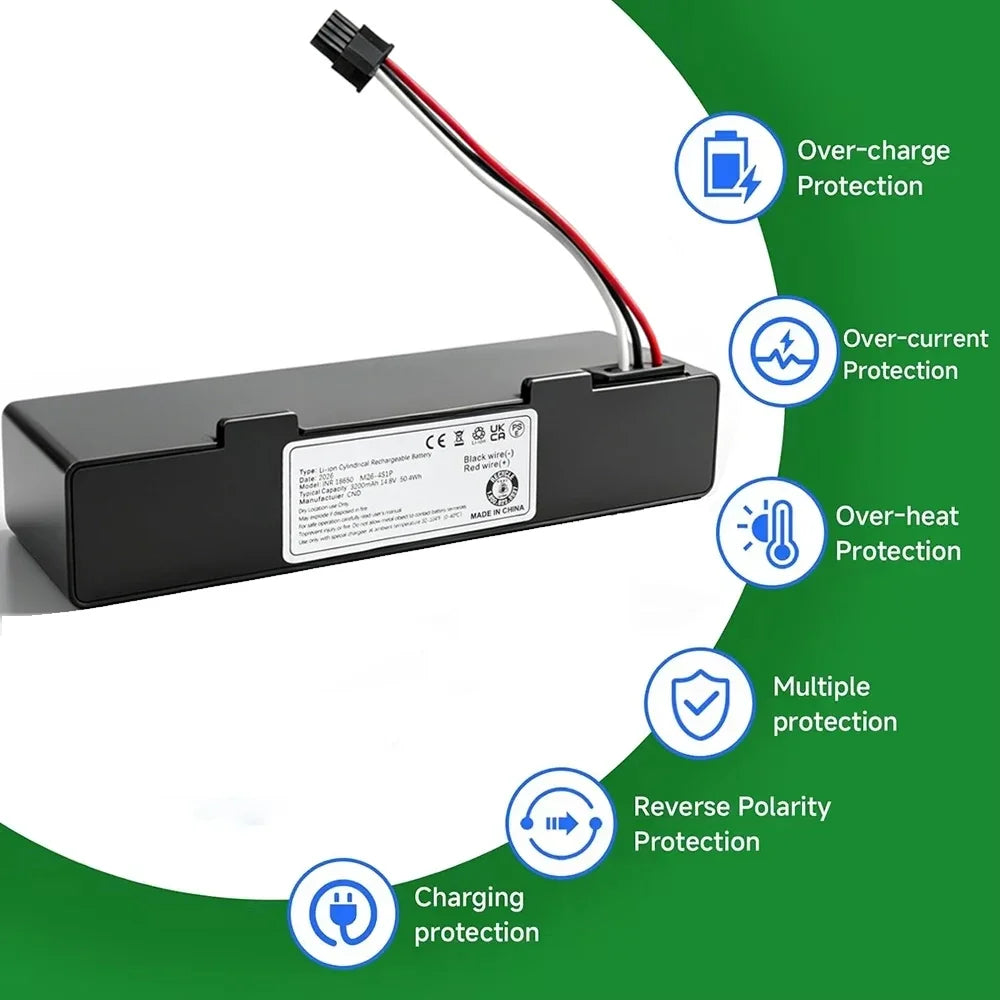 SKOWER STYTJ02YM Battery for Xiaomi Mop Pro P 2S S12 Yunmi M