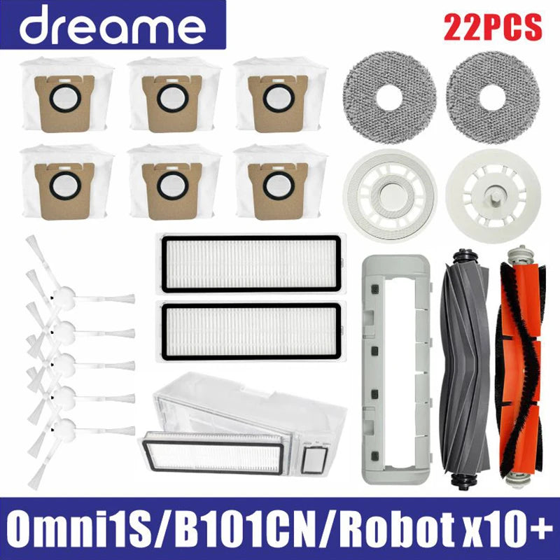 Dreame L10s Ultra / S10 Pro Accessories Mijia Omni 1S B101CN Robot X10+ Vacuum Main Side Brush Filter Mop Parts