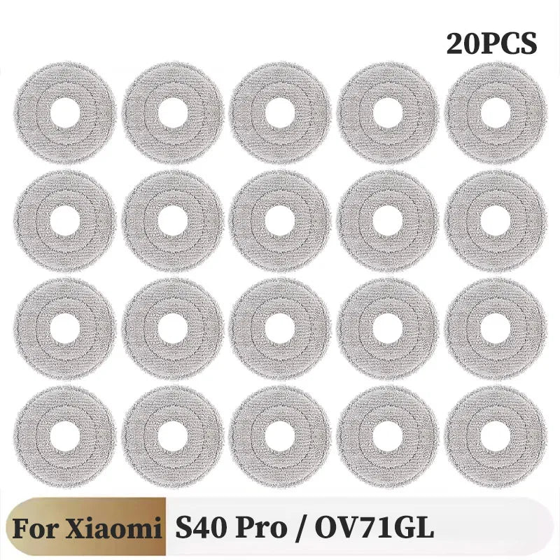 For Xiaomi S40 Pro / OV71GL Robot Vacuum Replacement Parts Main Side Brush HEPA Filter Mop Cloth Accessories