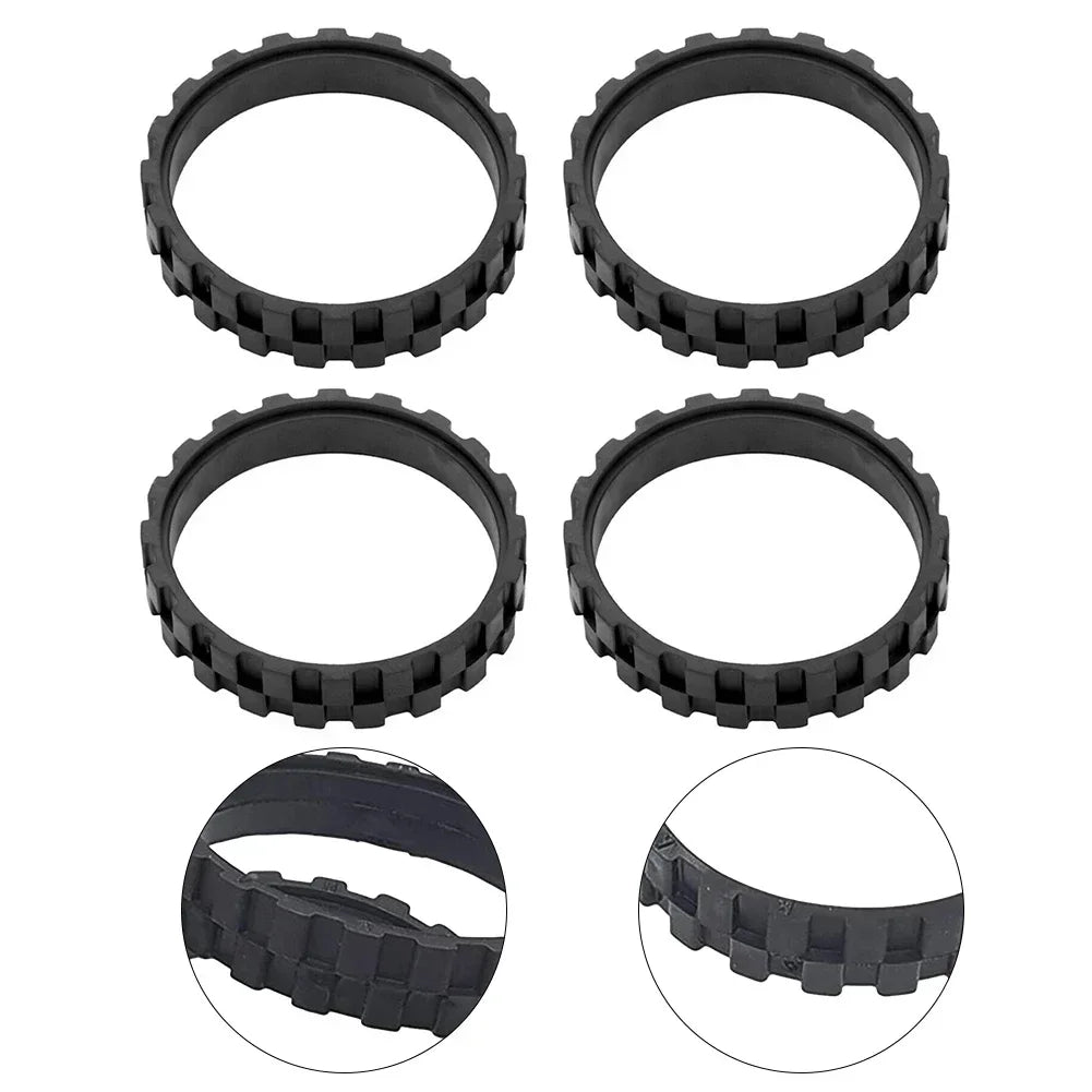 4PCS Robot Tire Rim Vacuum Robot Tires For Wheels Series 5/6