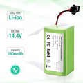 14.4V 2800mAh 4s1p Battery for Eufy RoboVac 15C 15T 25C 30 3
